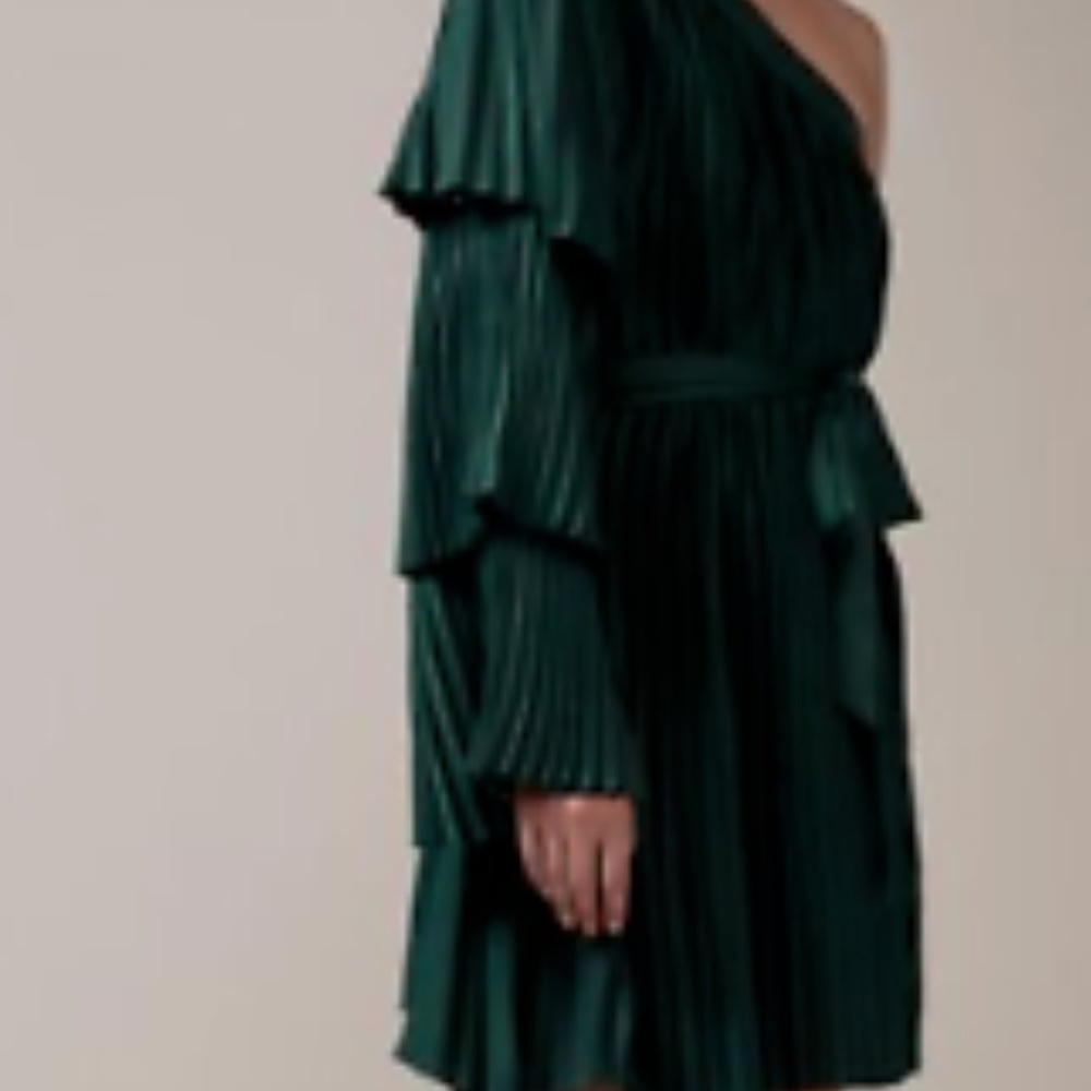 Keepsake Deep Water Mini Dress,  Forest Green